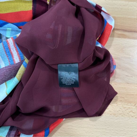 Anthropologie Maeve Au Revoir Dress Retro Mini Colorful Classic size 4 - Picture 7 of 8